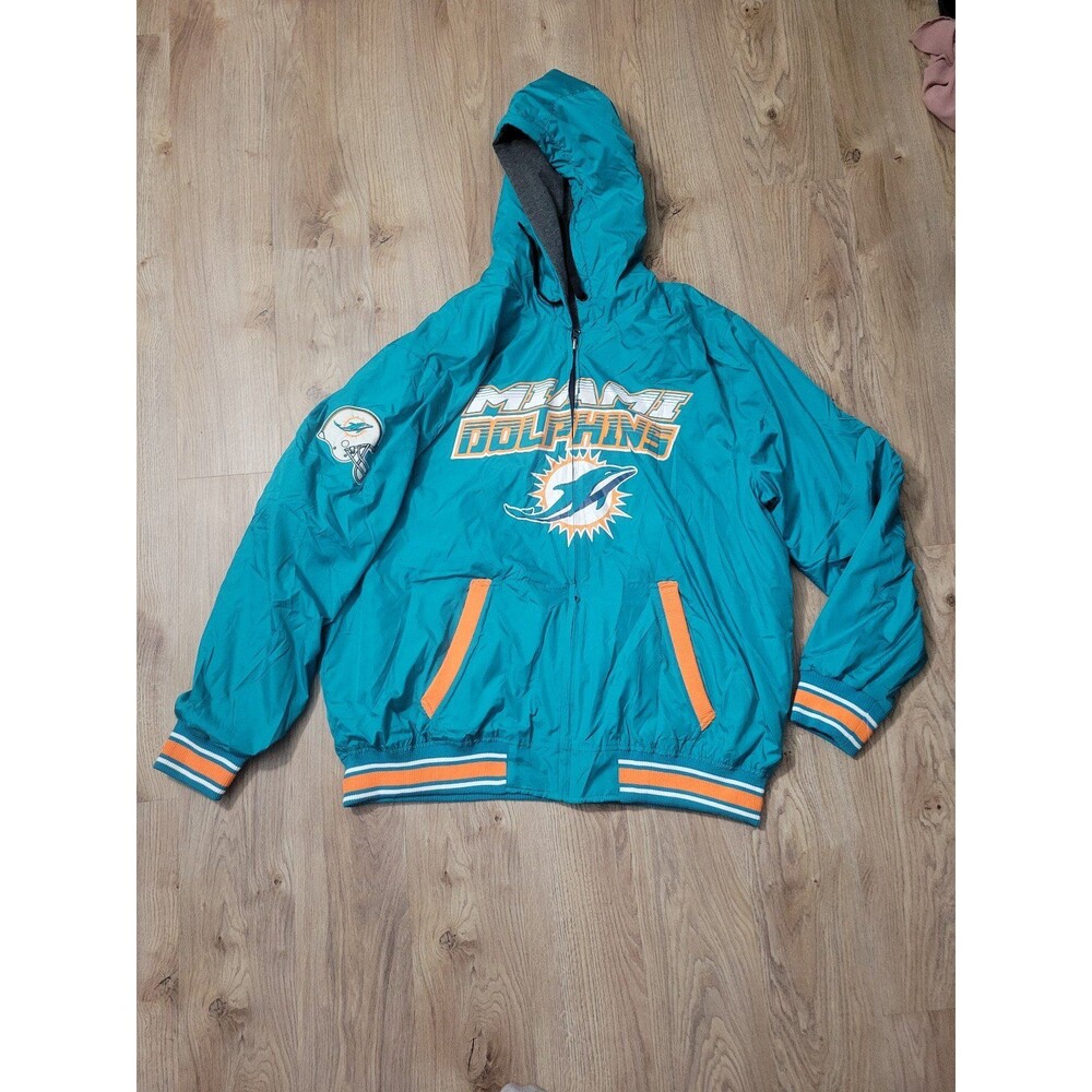 Men's G-III Sports Carl Banks NFL Miami Dolphins Reversible Full-Zip jacket 3XL